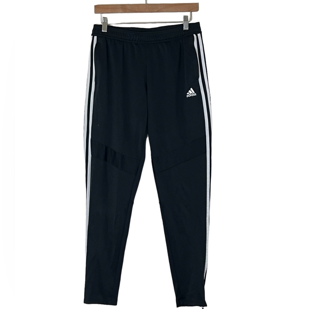 Adidas | Black polyester soccer athletic track pants size medium